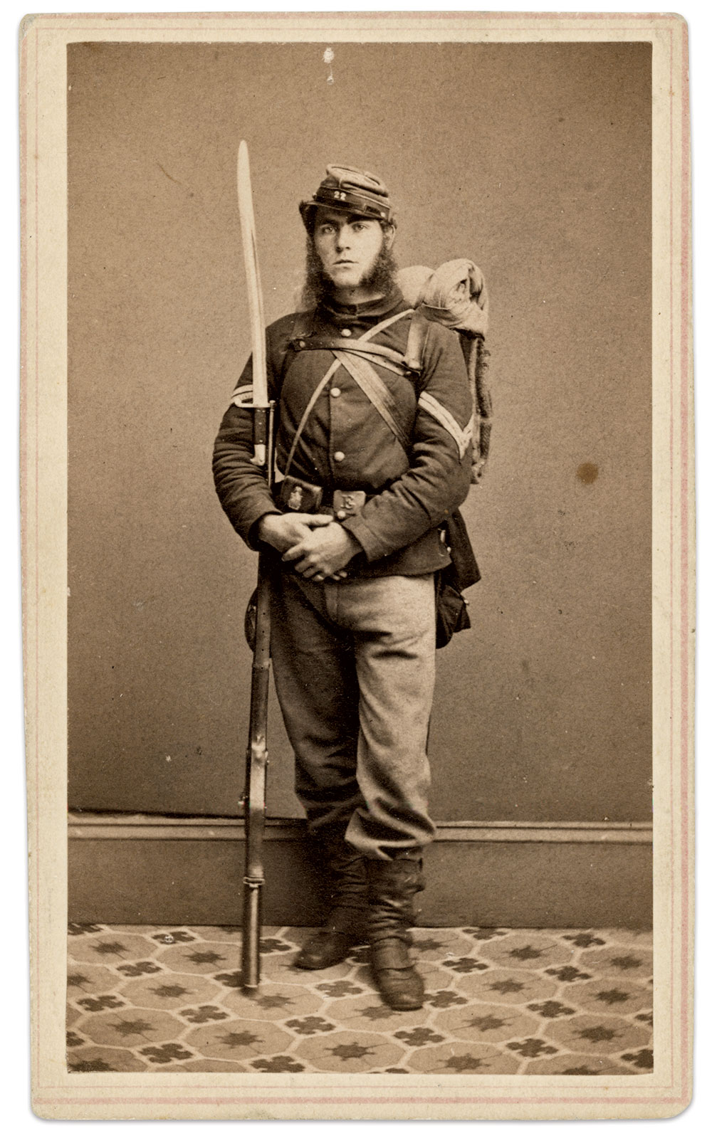 Carte de visite by R.A. Lewis of New York City.