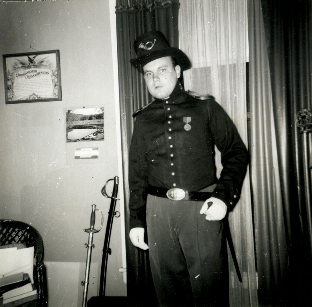 Delaney as a re-enactor. Courtesy of the author.