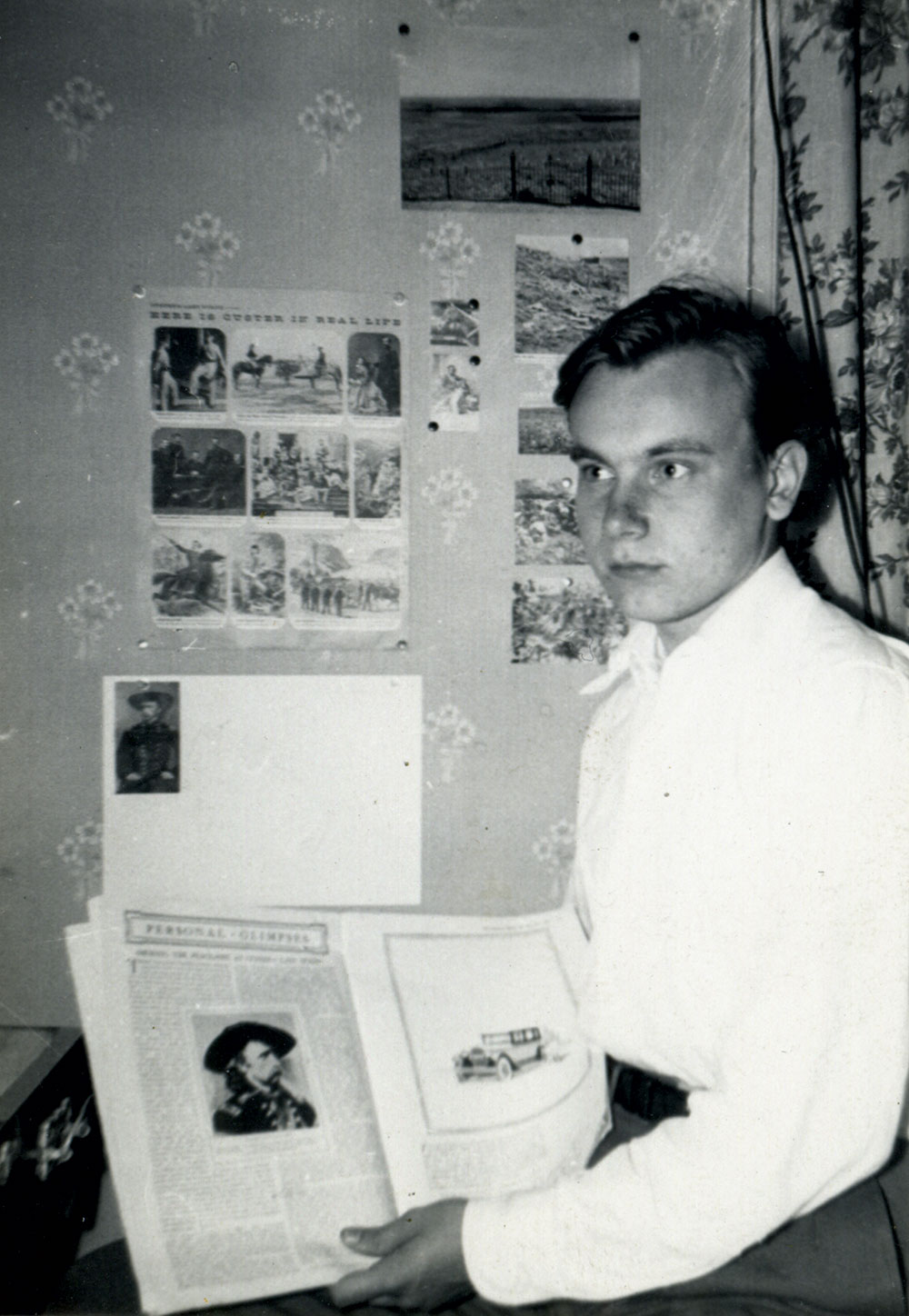 Delaney the young Civil War enthusiast. Courtesy of the author.