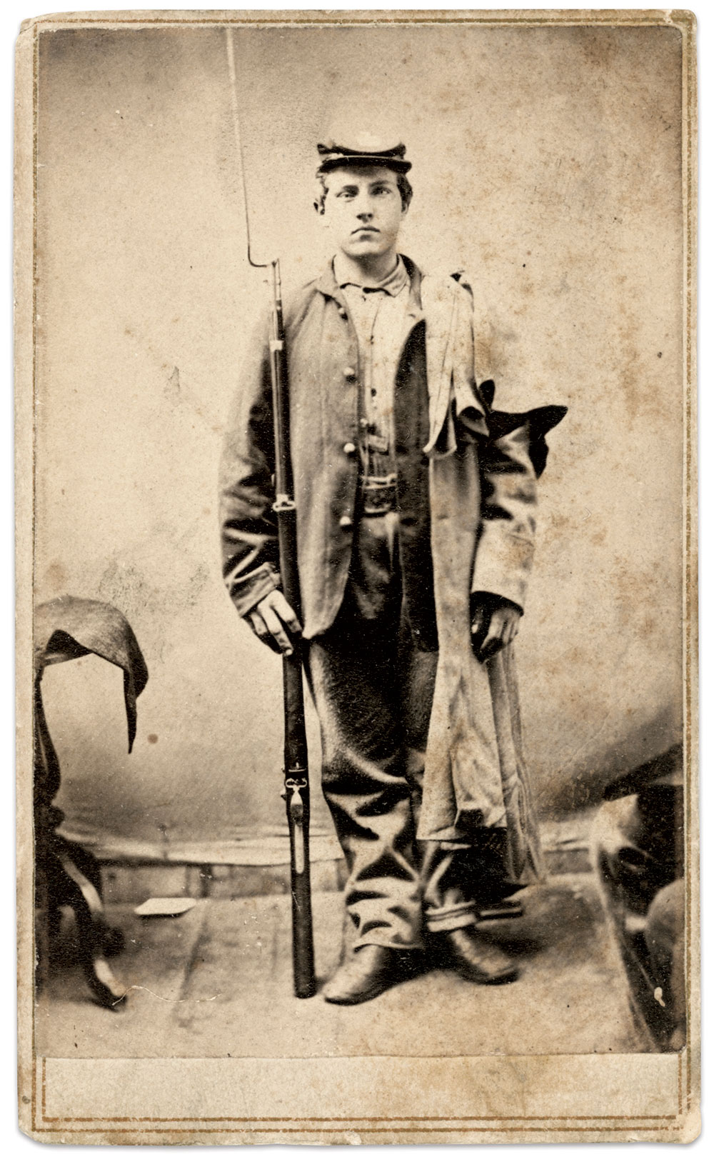 Carte de visite by John Mountford of Chicago, Ill. Al and Claudia Niemiec Collection.