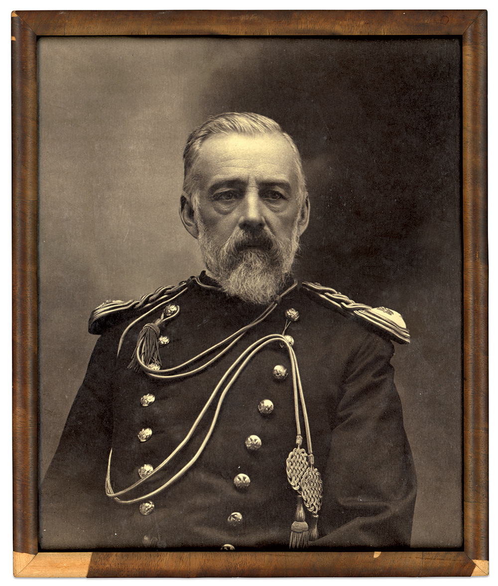 Quinby, pictured in the 1890s towards the end of a military career that began in Colorado Territory in 1861. Print by an unidentified photographer.