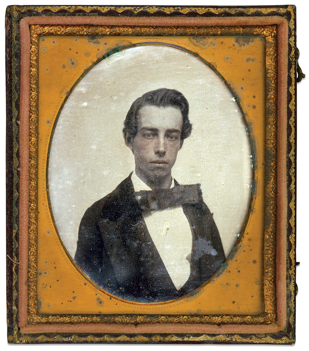 Quinby, before the war. Sixth-plate tintype by an unidentified photographer.