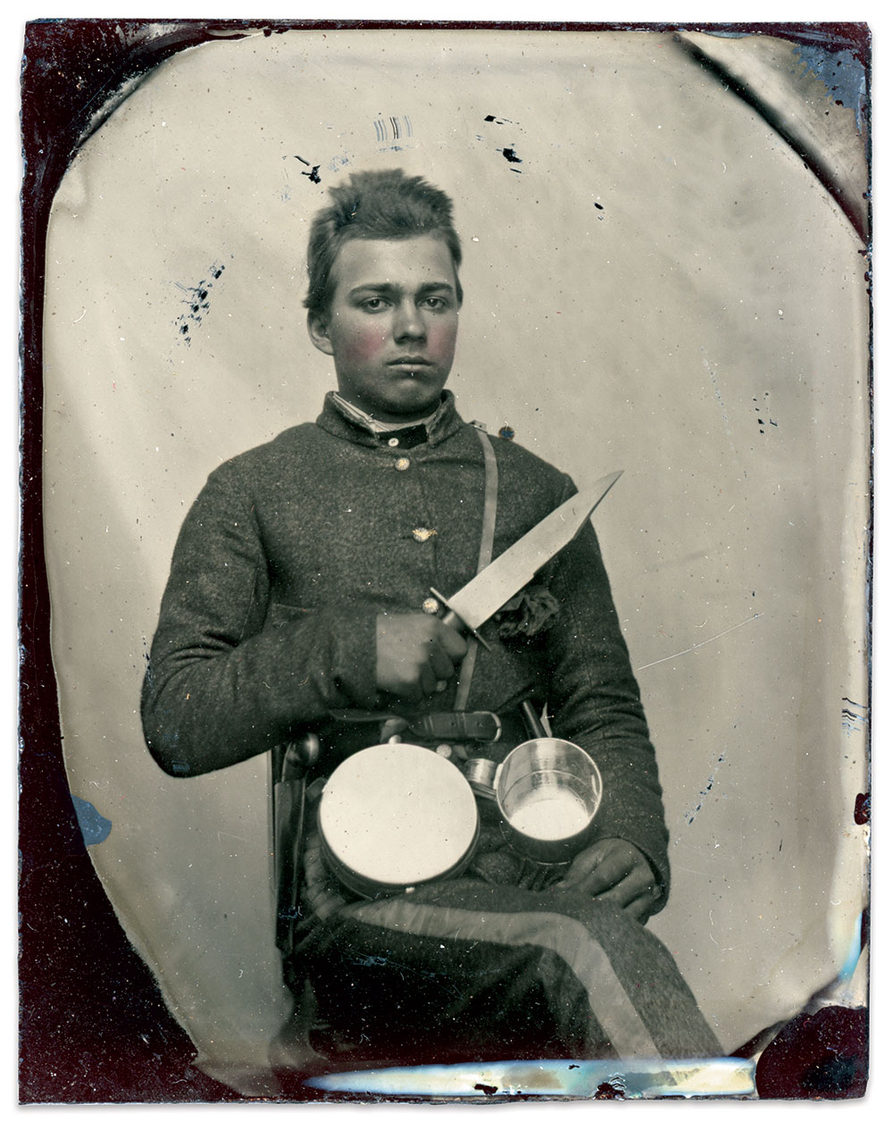 Ninth-plate ambrotype by an unidentified photographer. Paul Reeder Collection.