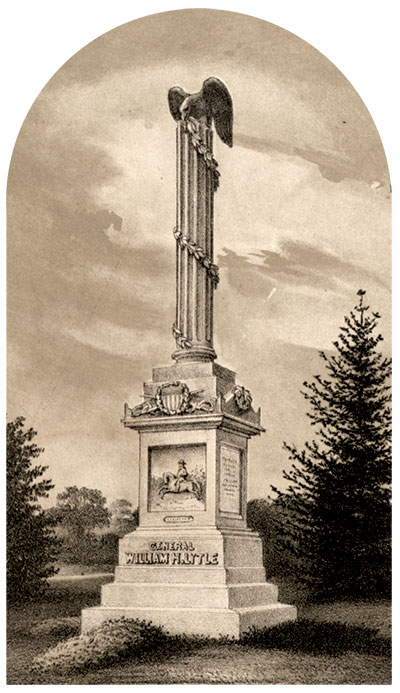A monument honoring the poet-warrior’s memory is located in Cincinnati’s Spring Grove Cemetery. Library of Congress.