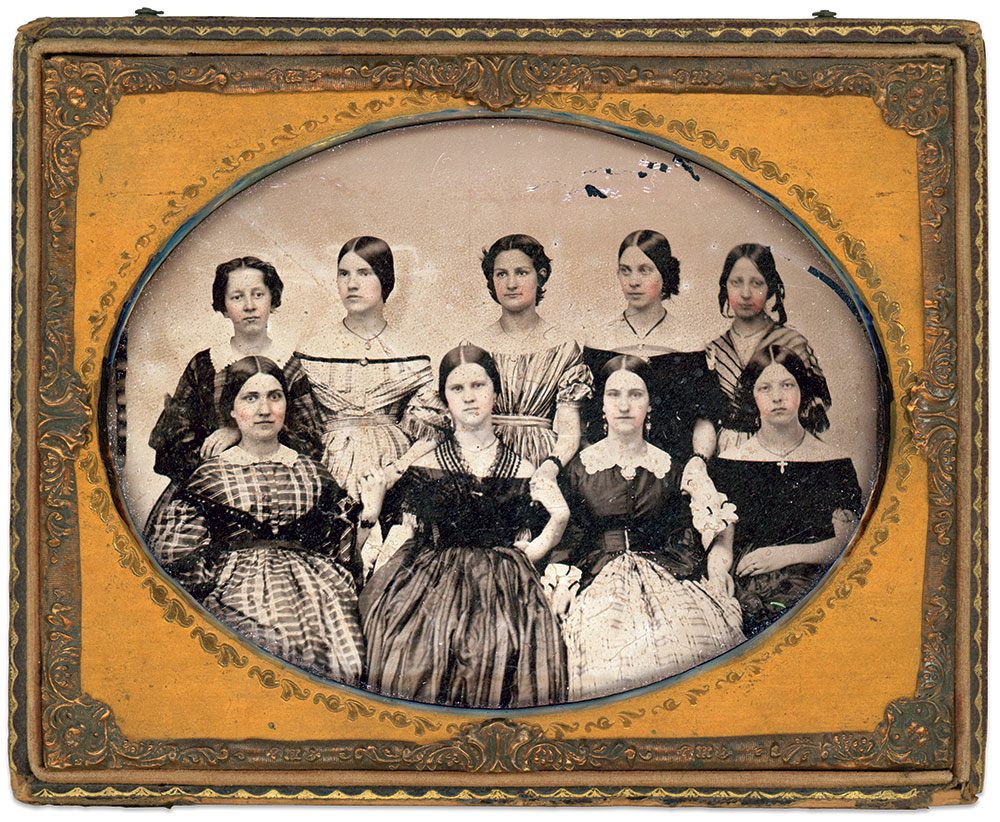 Quarter-plate ambrotype by an unidentified photographer. Author’s collection.