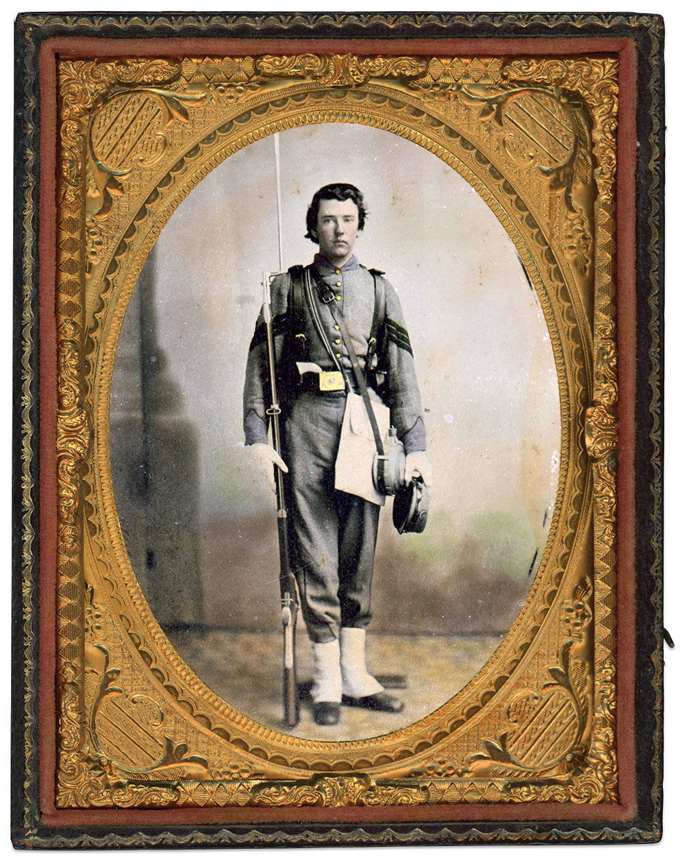 Quarter-plate tintype by Bernard and Gustave Moses of New Orleans, La.