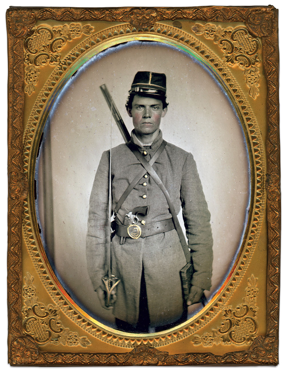 Quarter-plate ambrotype by an unidentified photographer.