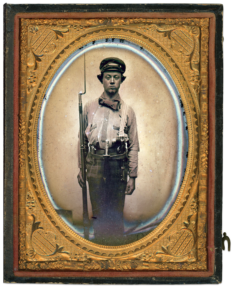 Quarter-plate tintype by an unidentified photographer.