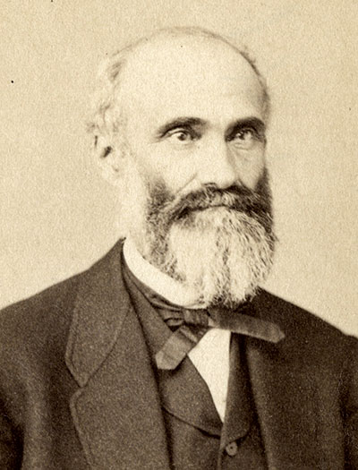 Utah Territory Representative William Henry Hooper (1813-1882) used his authority to get Evans into the Naval Academy. Albumen print by an unidentified photographer. National Archives.