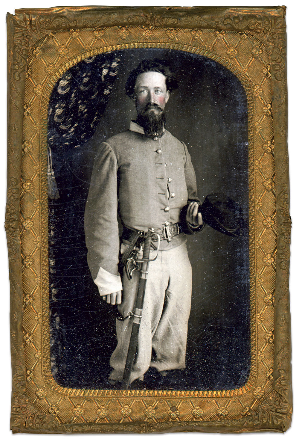 Eighth-plate tintype by an unidentified photographer.