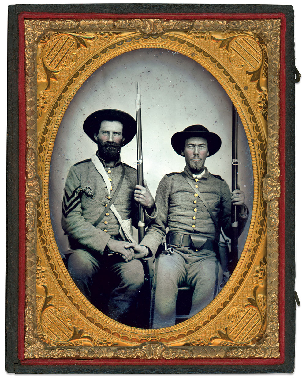 Quarter-plate ambrotype by an unidentified photographer.