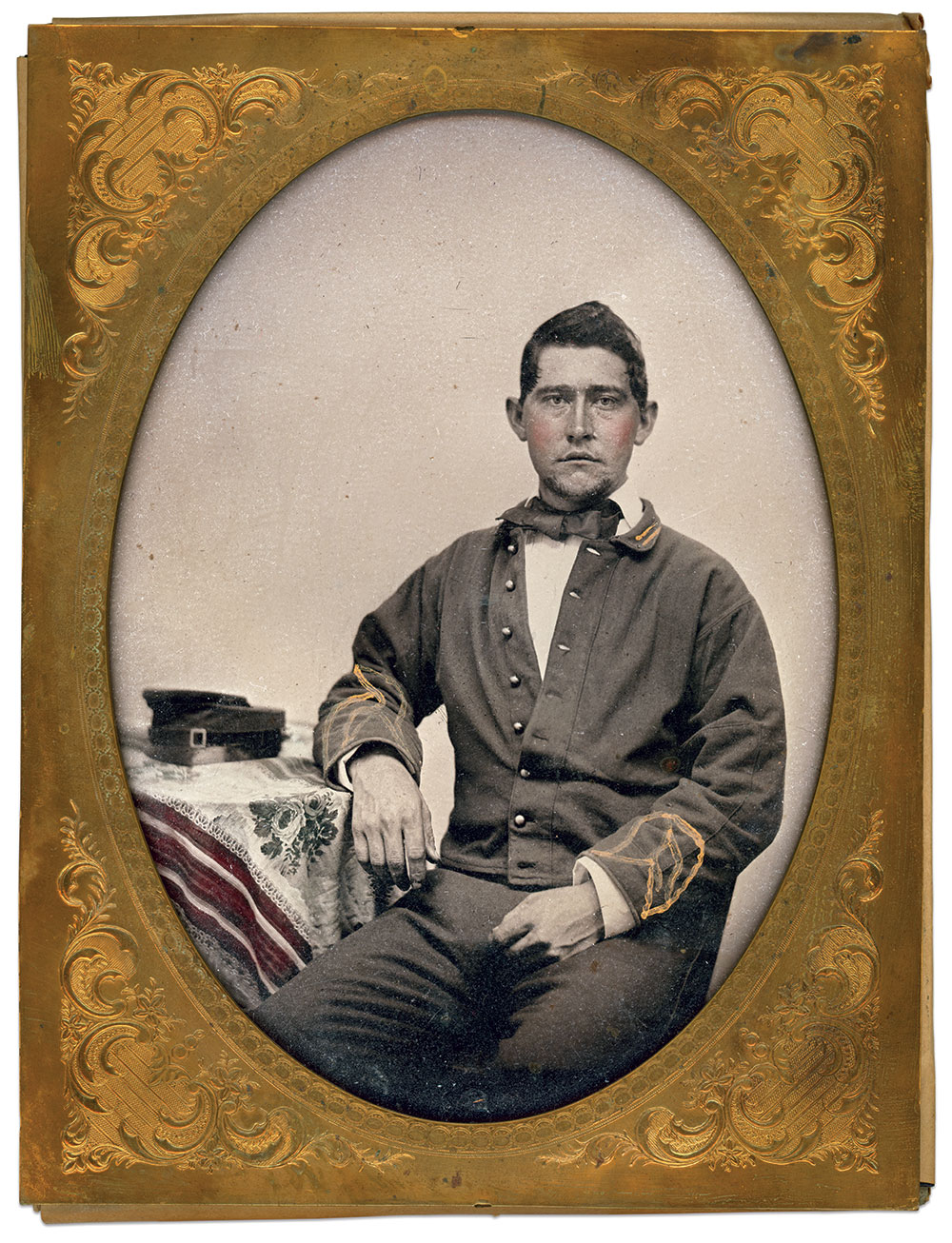 Quarter-plate ambrotype by an unidentified photographer.