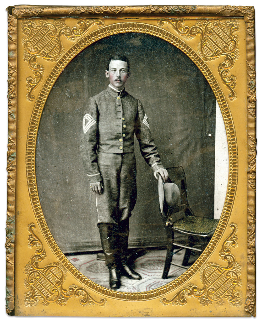 Quarter-plate tintype by an unidentified photographer. Andrew Waldo Collection (a descendant of Sims).