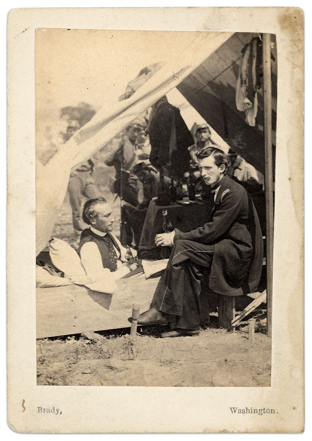 Albumen print by Mathew B. Brady of Washington, D.C. Michele Behan Collection.