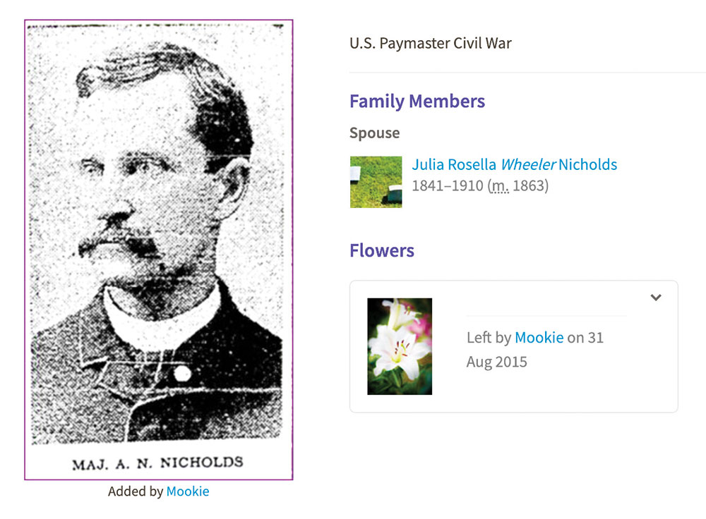 Detail, Find a Grave.