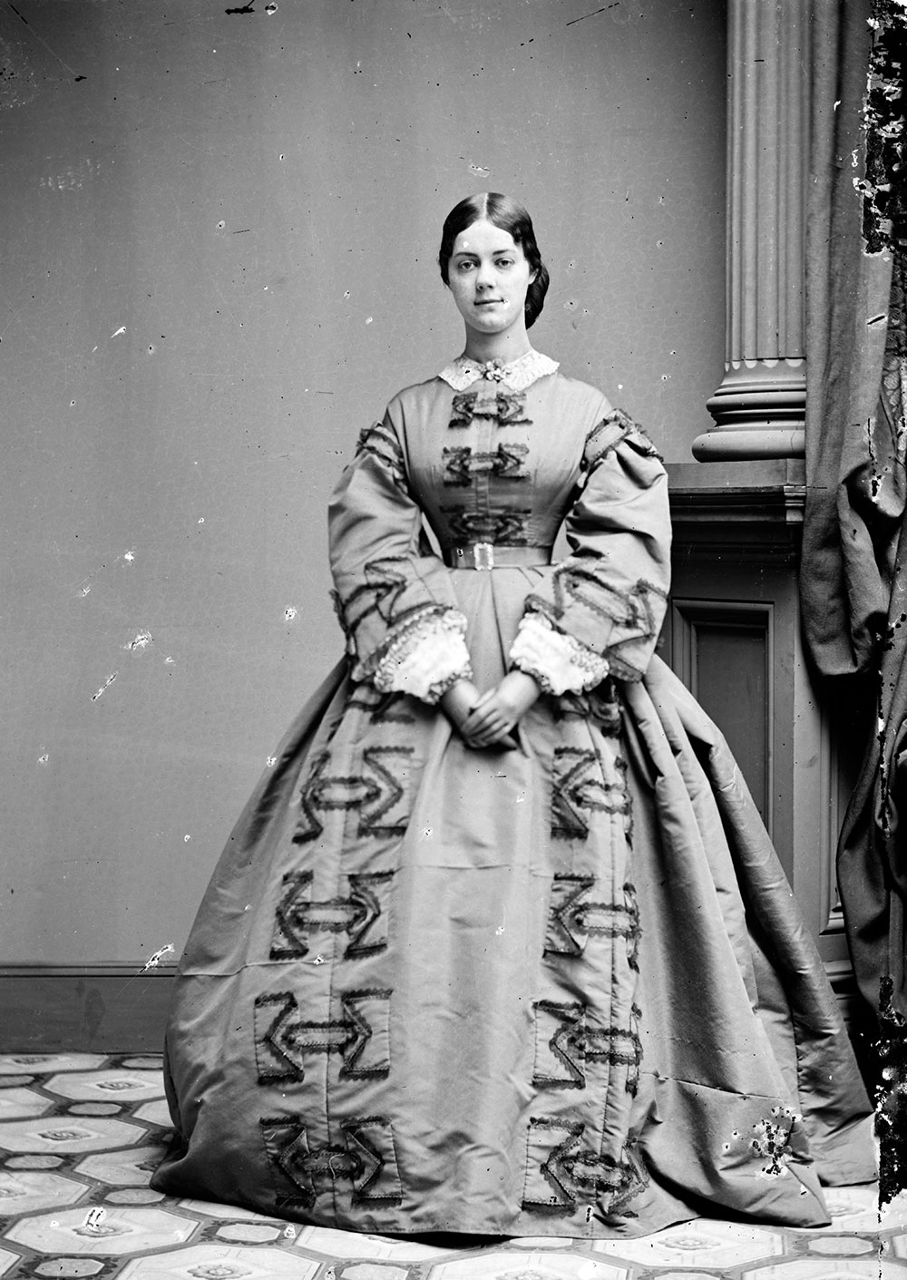 Glass plate negative by Mathew B. Brady of Washington, D.C. Library of Congress.