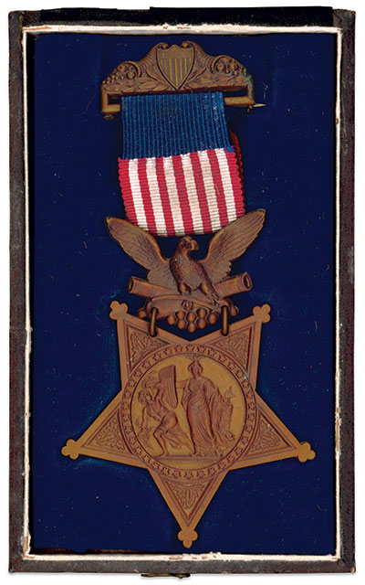 Medal of Honor awarded to Jeremiah Plumer, captain of the 27th’s Company F. Library of Congress.