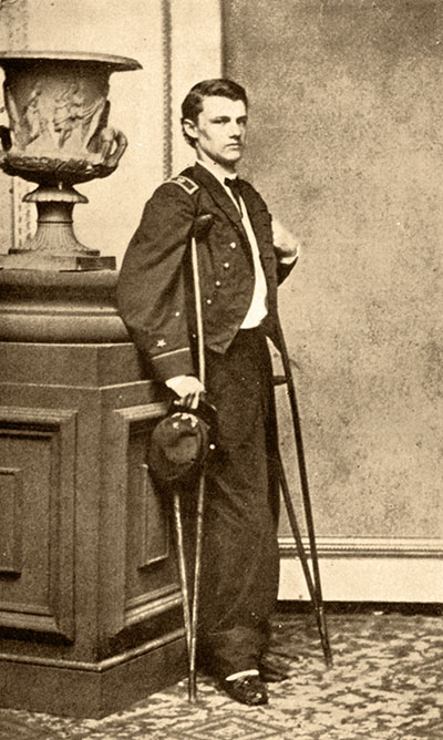 Evans after Fort Fisher, 1865, from his 1901 book, A Sailor’s Log: Recollections of Forty Years of Naval Life. Internet Archive.