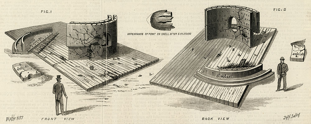 Experimental tests of the Graydon Dynamite Shell. Military Images.