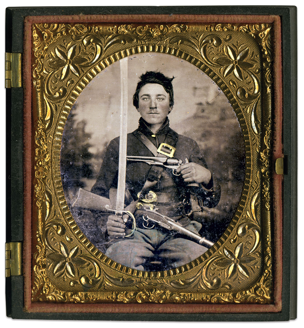 Sixth-plate tintype by an unidentified photographer. Rick Brown Collection of American Photography.