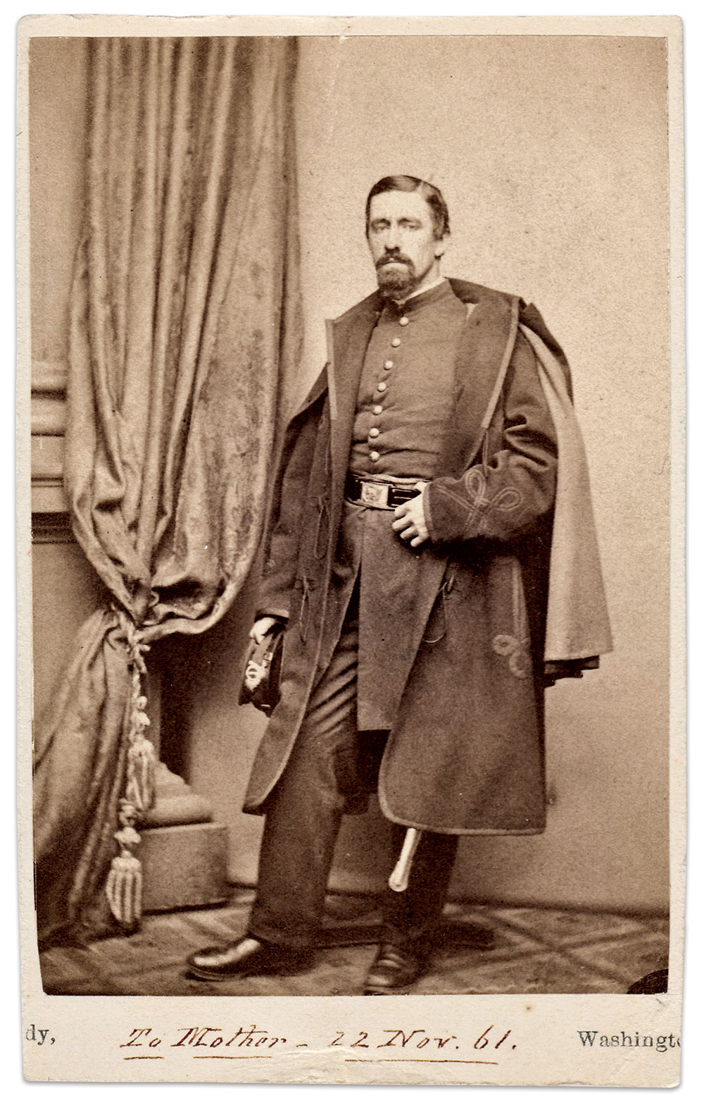 Carte de visite by Mathew B. Brady of Washington, D.C. Marty Schoenfeld Collection.