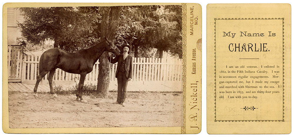 Cabinet card by J.A. Nickell of Marceline, Mo. Rick Brown Collection of American Photography.