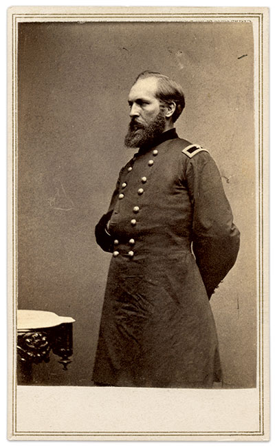 Credit to the Chief of Staff: Wilder credited Rosecrans’ top staffer, Brig. Gen. James A. Garfield, with formalizing the nom de guerre “Lightning Brigade” Carte de visite by Mathew B. Brady of Washington, D.C. Tom Glass Collection.