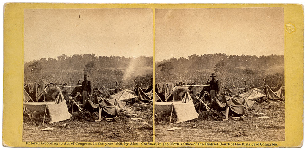 Hurd with Confederates after Antietam, 1862. Stereo card by Alexander Gardner of Washington, D.C. Rick Brown Collection of American Photography.