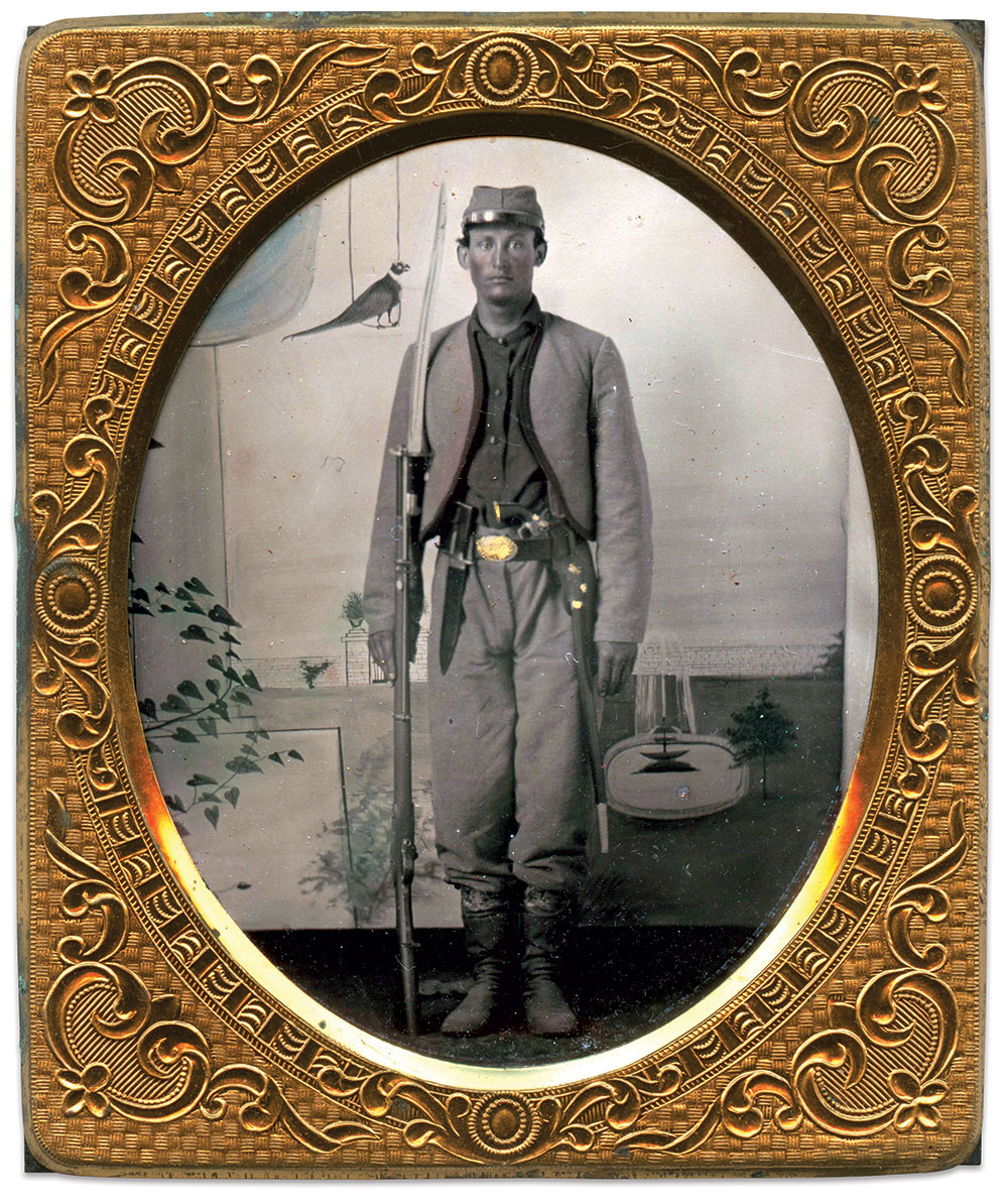 Sixth-plate tintype by an unidentified photographer. Paul Russinoff Collection.