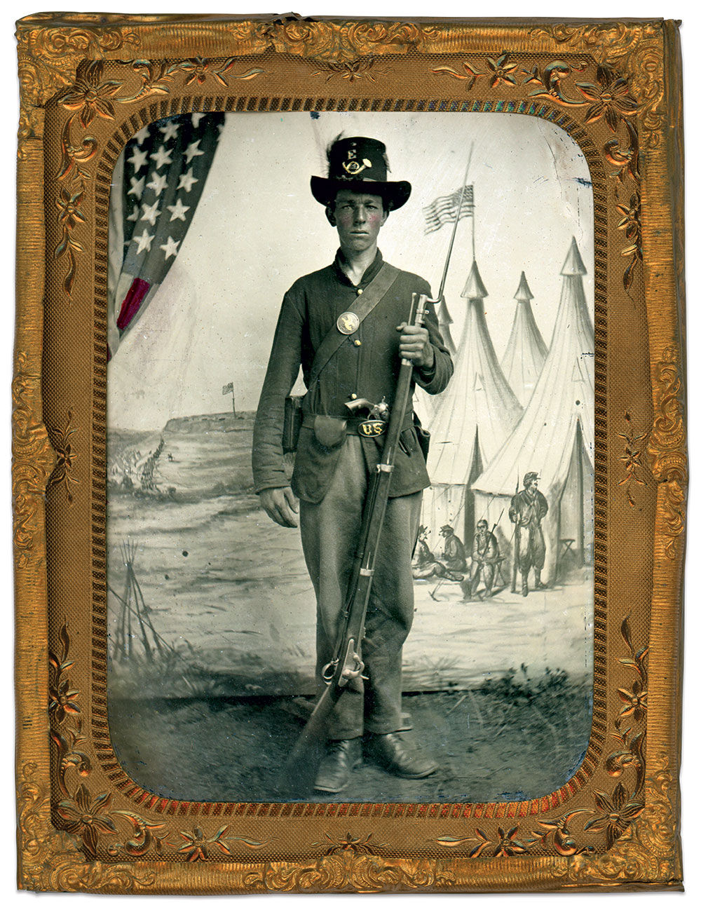 Quarter-plate tintype attributed to a photographer in Fredericksburg, Va. Brian Boeve Collection.