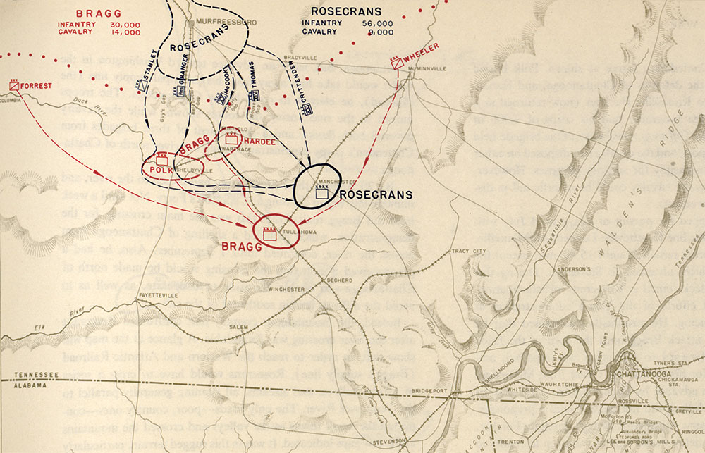 The Tullahoma Campaign. West Point Atlas of the Civil War. Library of Congress.
