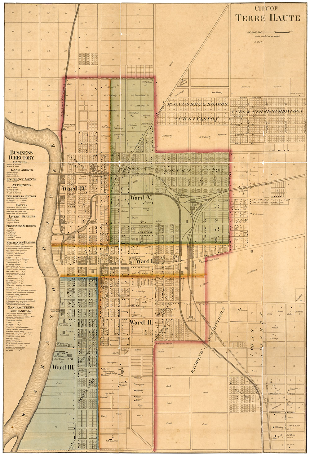 Terre Haute, railroad hub. Library of Congress.