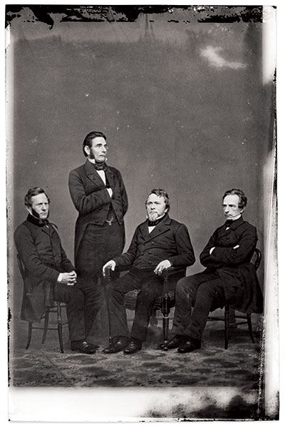 The Harper Brothers. Glass plate negative by Mathew B. Brady of Washington, D.C. Library of Congress.