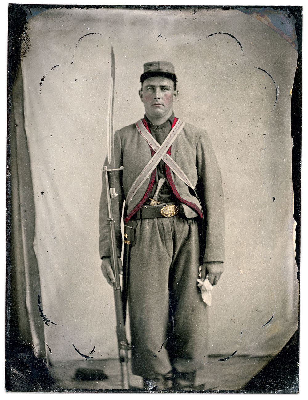 Quarter-plate ruby ambrotype by an unidentified photographer. Dale Niesen Collection, formerly in the collection of the late Bill Christen.