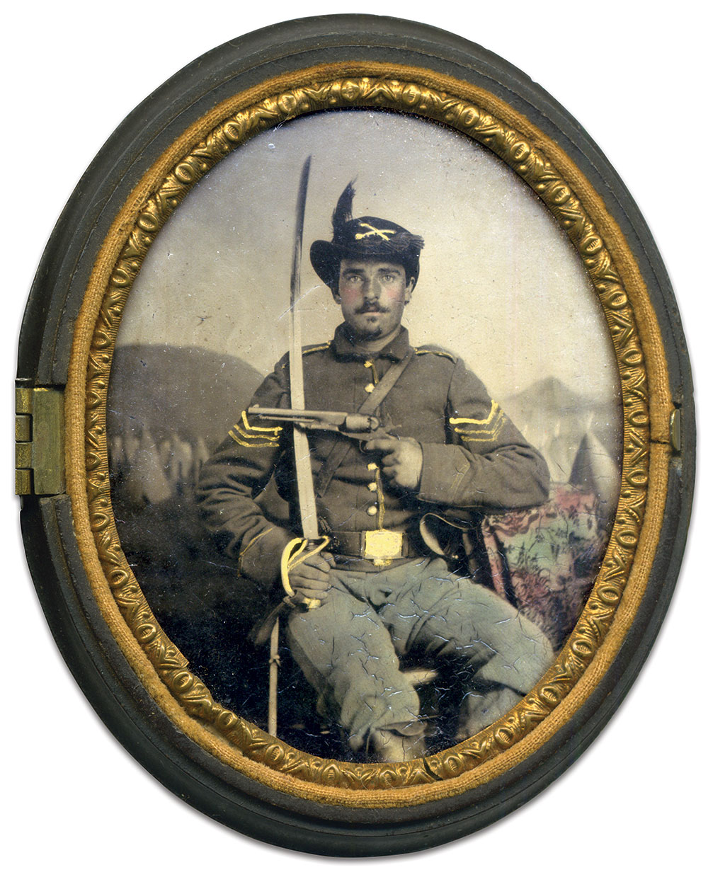 Sergeant Austin Mason of the 5th Indiana Cavalry. Author’s collection.