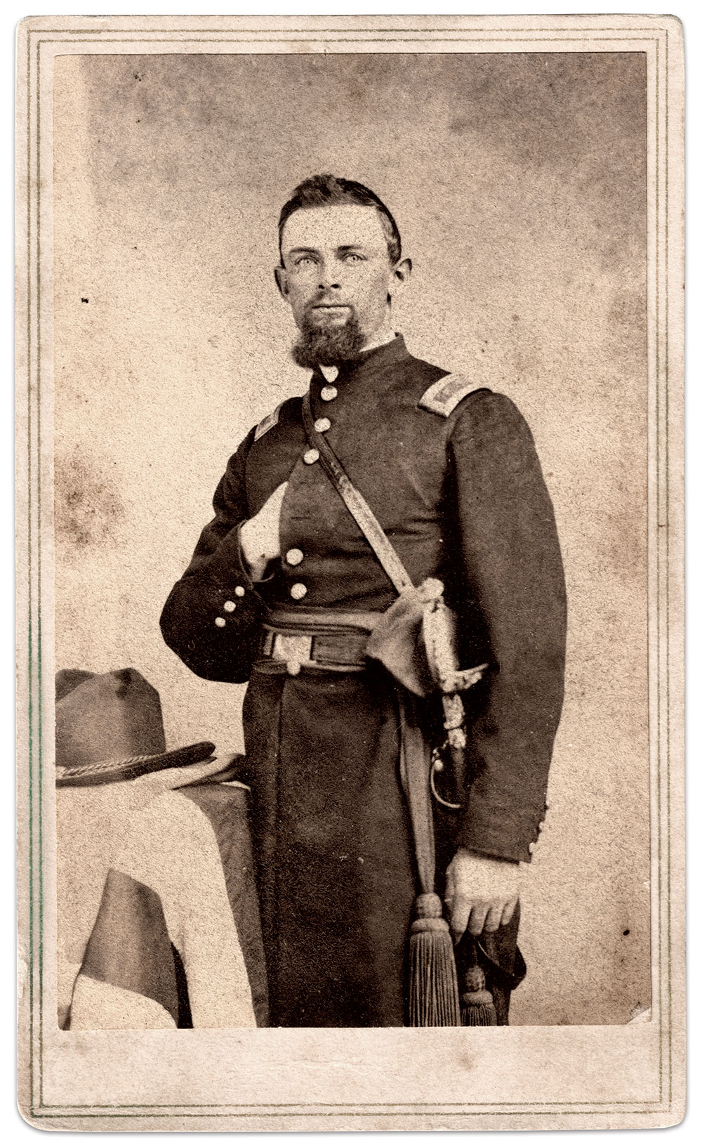 Carte de visite by Abraham Bogardus of New York City.