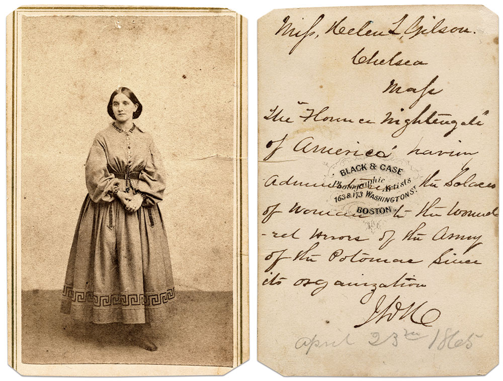 Carte de visiteby Black & Case of Boston, Mass. Melissa A. Winn Collection.
