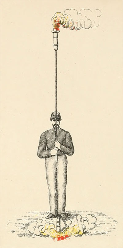 At Shiloh, Acting Signal Officer George H. Felt observed that torches were not useful in situations with limited visibility.
