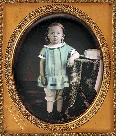 Sixth-plate daguerreotype by James Presley Ball of Cincinnati. The L.J. West Collection of Early African American Photography at the Smithsonian American Art Museum.