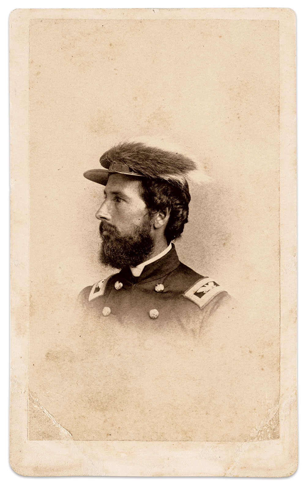 Brigade command: Col. Wister of the 150th assumed the duties of his wounded superior officer. Carte de visite by Robert W. Addis of Washington, D.C. The Liljenquist Family Collection at the Library of Congress.